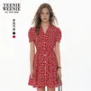 Teenie Weenie小熊连衣裙女2025年夏季新款法式浪漫碎花清新短袖茶歇裙短裙