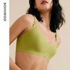 sohiwoo哺乳内衣孕妇文胸小胸超薄聚拢防下垂产后喂奶怀孕期专用哺乳文胸 海藻绿 M（70A-70C）