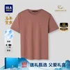 海澜之家（HLA）短袖T恤男款马年敦煌系列凉感马踏祥云透气短袖夏季男父亲节礼物 砖红EC 3XL 190/104A 推荐181~196斤