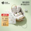 贝肽斯口水巾婴儿新生儿软纱布小方巾宝宝洗脸巾纯棉手帕儿童毛巾 觅野游记【30*30cm】4层棉纱/3条
