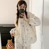 婧麒（JOYNCLEON）月子服春夏薄款产后哺乳孕妇睡衣春秋产妇家居服 黄色动物园Jyz219400 L码