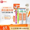 ELMEX主推艾美适0-6-12岁 含氟儿童牙膏 防蛀固齿少儿牙膏温和不刺激 6-12岁牙膏*2+牙刷2只装
