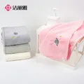洁丽雅刺绣干发帽可爱速干擦头干发毛巾柔软强吸水包头巾女 浅绿 图片 3