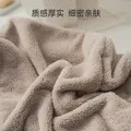 京东京造10A抗菌干发帽加厚浴帽擦头吸水速干包头巾干发毛巾擦脸巾 浅棕色 图片 6