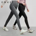 嫚熙（EMXEE）孕妇打底裤春秋裤孕妇托腹安全裤弹力休闲修身怀孕期外穿孕妇裤 黑色【轻薄款 适合20℃～25℃】 M 图片 2