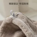 京东京造10A抗菌干发帽加厚浴帽擦头吸水速干包头巾干发毛巾擦脸巾 浅棕色 图片 7