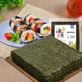 金鹏 海苔寿司 寿司海苔大片装30张 紫菜包饭材料食材家用可即食  【推荐高品质】30片海苔/80g 图片 3