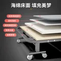 午憩宝 折叠床午休床办公室出租屋简易床便携躺椅硬板家用医院陪护四折   多数人买【宽60CM】棉麻四折床 图片 4