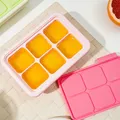 乐扣乐扣（LOCK&LOCK）硅胶辅食冰格 辅食冷冻分装储存儿童宝宝蒸糕模具 粉色饭盒 图片 8