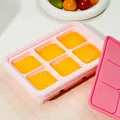 乐扣乐扣（LOCK&LOCK）硅胶辅食冰格 辅食冷冻分装储存儿童宝宝蒸糕模具 粉色饭盒 图片 9
