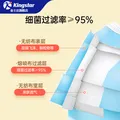 金士达医用口罩一次性医疗 三层防护舒适透气成人儿童 防病菌口罩 SS 成人医用外科口罩【2盒共100只】 图片 4