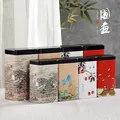 京适茶叶罐茶叶礼盒空盒便携旅行茶叶储存罐密封罐防潮金属铁罐包装盒 【江山如画】小罐 150克 图片 2
