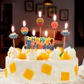 演绎 生日蜡烛生日派对蛋糕装饰场景布置儿童卡通创意彩色插牌套装 图片 3