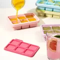 乐扣乐扣（LOCK&LOCK）硅胶辅食冰格 辅食冷冻分装储存儿童宝宝蒸糕模具 粉色饭盒 图片 7