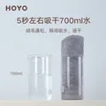 HOYO日本干发帽女士 A类雪滑绒柔软吸水干发帽加厚 包头速干毛巾 浅咖 图片 8