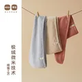 HOYO日本干发帽女士 A类雪滑绒柔软吸水干发帽加厚 包头速干毛巾 浅咖 图片 4
