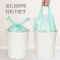家用垃圾袋背心厨房办公室手提式点断塑料袋 背心垃圾袋50只 图片 2