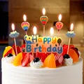 演绎 生日蜡烛生日派对蛋糕装饰场景布置儿童卡通创意彩色插牌套装 图片 1