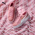 彪马（PUMA）厚底鞋绿色增高松糕鞋女款新款夏季休闲鞋PLATFORM366488 新婚粉-白 10 35.5 图片 1