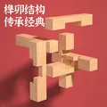 小顽豆鲁班锁9件儿童益智玩具男孩6-10岁5孔明锁榫卯积木8-12岁生日礼物 图片 5