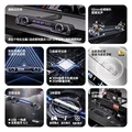 漫步者花再Halo PixelBar深渊字幕歌词音响电脑桌面游戏音箱 蓝牙长条有线音箱RGB灯效 破界黑 图片 3
