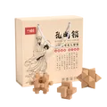 小顽豆鲁班锁9件儿童益智玩具男孩6-10岁5孔明锁榫卯积木8-12岁生日礼物 图片 8
