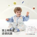 贝肽斯【肽柔】婴儿睡袋春秋恒温宝宝分腿儿童防踢被四季通用保暖 天竹×恒温【春秋双层 室温20-26℃】茶话游园 S【60-85cm】6-18个月 图片 6