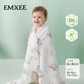 嫚熙（EMXEE）婴儿纱布浴巾超软竹棉泡泡纱洗澡包巾 美人鱼公主 【25新品 10A抗菌 超柔竹棉】 115x115cm 图片 1