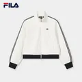 FILA MUSE 杨幂同款斐乐官方女士针织长袖外套2026夏新款休闲百搭上衣 云白-WT L 170/88A/L 图片 3