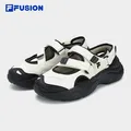 FILA FUSION斐乐潮牌玛丽珍凉鞋女鞋凉拖魔术贴海螺沙滩鞋 图片 10