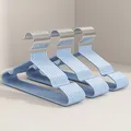 【新人专享限时特惠】晾衣衣服挂架无痕防肩角防滑塑料学生宿舍 金属衣架3个 图片 3