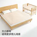 贝肽斯婴儿隔尿垫可水洗儿童纯棉老年人大尺寸防水成人尿垫幼儿园床垫 植物派对（天然彩棉-7A级抗菌除螨） 180x200cm（热卖款） 图片 8