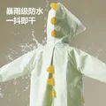 得力（deli）儿童雨衣中小学生上学专用带书包位防暴雨披加长全身 兔子XL码 图片 5