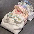 新款可爱碎花小白兔帆布包女单肩包大容量手提袋拎书布袋托特包包 粉色长耳兔【高品版】-无挂饰 图片 5