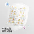 贝肽斯口水巾婴儿新生儿软纱布小方巾宝宝洗脸巾纯棉手帕儿童毛巾 觅野游记【30*30cm】4层棉纱/3条 图片 7
