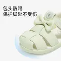 泰兰尼斯宝宝凉鞋夏季新款包头可爱女童鞋子软底学步机能鞋 绿色 24 内长15.5适合脚长14.8~15.2cm 图片 3