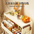 免安装折叠收纳柜客厅厨房可移动收纳箱玩具零食储物柜多层置物架 双开口款40cm 3层 图片 3