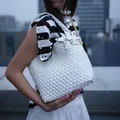 ECODAY包包女包2026新款原创设计经典编织包大容量托特包通勤包生日礼物 图片 7