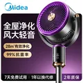 Midea/美的 电风扇 空气循环扇 大风量 智能语音 摇头 静音 节能 台地两用 净化滤网款 紫色