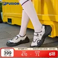 FILA FUSION斐乐潮牌玛丽珍凉鞋女鞋凉拖魔术贴海螺沙滩鞋 图片 1