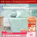 百丽丝水星集团旗下凉席冰丝席 A类可水洗冰丝席学生宿舍夏凉席子 竹韵可水洗抗菌防螨提花冰丝席-X02(抗菌/防螨) 90cm×195cm (两件套) 图片 1