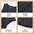 雪中飞经典新款V领轻薄显瘦羽绒马甲女士羽绒服轻盈蓬松保暖时尚 图片 5