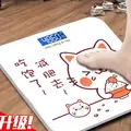 日本进口体重秤电子称家用精准蓝牙体脂秤卡通人体秤健康秤称重器61792 反省猫【USB充电款】 图片 2