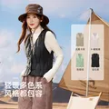 雪中飞经典新款V领轻薄显瘦羽绒马甲女士羽绒服轻盈蓬松保暖时尚 图片 3