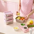 乐扣乐扣（LOCK&LOCK）316L不锈钢保鲜盒饭盒可微波冰箱收纳盒 1L-helloKitty限定款 图片 9