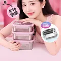 乐扣乐扣（LOCK&LOCK）316L不锈钢保鲜盒饭盒可微波冰箱收纳盒 1L-helloKitty限定款 图片 5