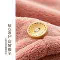 HOYO日本干发帽女士 A类雪滑绒柔软吸水干发帽加厚 包头速干毛巾 浅咖 图片 5