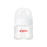 贝亲（Pigeon）【新生儿第一个奶瓶】玻璃奶瓶宽口径奶瓶80ml SS号奶嘴 0月+