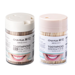 茶花一次性牙签碳化牙签高档家用便携牙签盒组合装980只