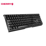 樱桃（Cherry）MX3.0S G80-3870LSAEU-2 机械键盘 有线键盘 全尺寸游戏键盘 无钢板侧刻 黑色 青轴
